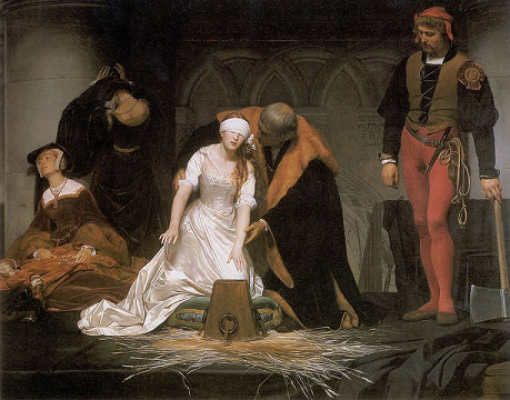 Excution de Jeanne Grey - par Paul Delaroche - 1833, National Gallery de Londres